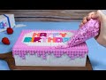 How to make LEGO Birthday Cake in Real Life - Lego Cake Mukbang/Stop Motion Cooking ASMR