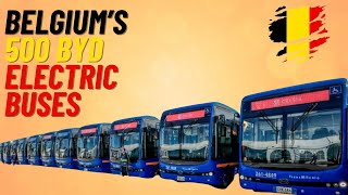 500 BYD Electric Buses Paving the Way for Sustainable Transit in Belgium