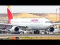 (4K) Iberia HEAVIES departing! Plane spotting at Madrid Barajas airport | A330 & A350