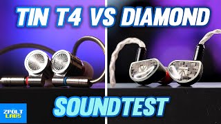 KBEAR Diamond vs Tin T4 Soundtest - Most POPULAR $100 IEM Battle!