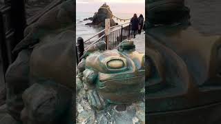 Frogs of Futami Okitama Shrine: Wedded Rocks