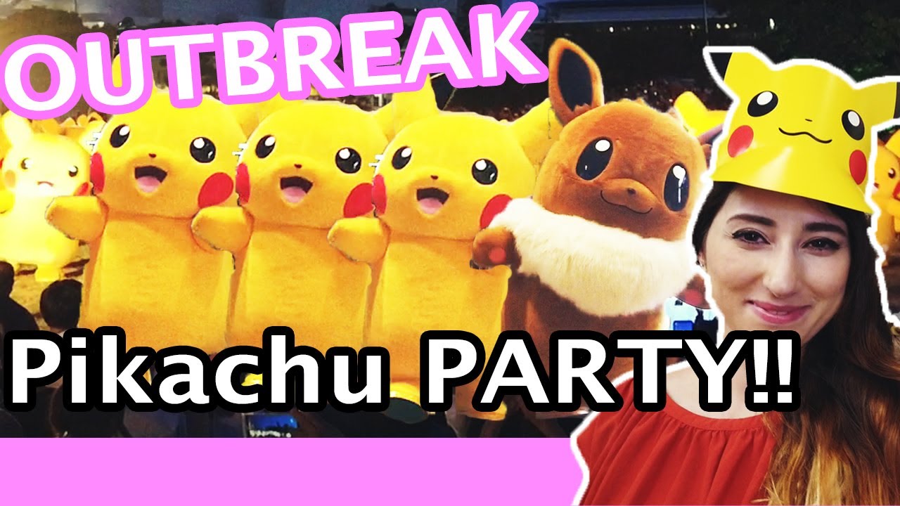 Dancing Pikachu Cute Pokémon Dance In Yokohama Japan Youtube