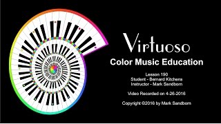 Virtuoso Color Music Education - Piano Lesson 190 - 04-26-2016 - via Skype Online