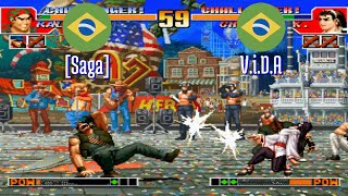 FT5 @kof97: [Saga] (BR) vs V.i.D.A (BR) [King of Fighters 97 Fightcade] Feb 16