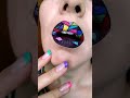 Social media vs reality stained glass lip art!