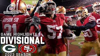 Green Bay Packers vs. San Francisco 49ers Game Highlights | NFL 2023 Divisional Round
