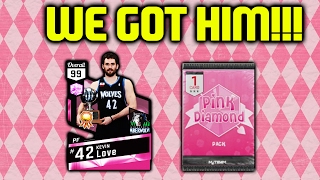WE GOT PINK DIAMOND 99 KEVIN LOVE!!! NBA 2K17 MYTEAM LOCKER CODES