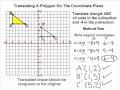 Transformations - Translating A Triangle On The Coordinate Plane