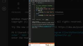 Find leap year using Python #shortsfeed #shorts #shortvideo #viralshorts #viralvideo