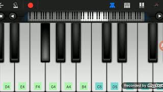 Khulke jeene ka (Dil bechara) song tune played in perfect piano tutorial in walk band app