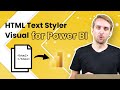 HTML VizCreator Cert (HTML Text Styler) Visual for Power BI