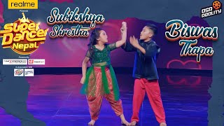 SUPER DANCER NEPAL | Subikshya Shrestha, Biswas Thapa | Curly Curly Kapal | Duo Performance