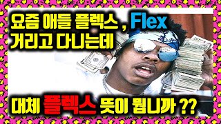 요즘 젊은 애들이 플렉스, Flex 하는데 \