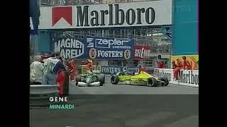 2000 F1 Monaco GP-Qualifying - Marc Gené crash at La Rascasse