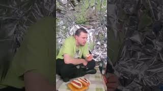 Eating 8 Hot Dogs In A Culvert Pipe