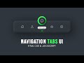 Navigation Tabs Menu Design using Html CSS & Javascript