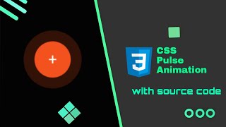 CSS pulse animation. [CSS pulse effect] Pure CSS pulsing animation tutorial