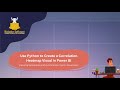 Use Python to Create a Correlation Heatmap Visual in Power BI