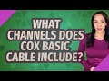 What channels does Cox basic cable include?