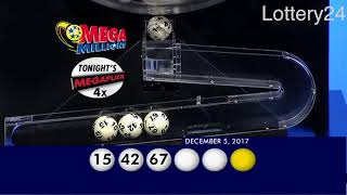 2017 12 05 Mega Millions Numbers and draw results