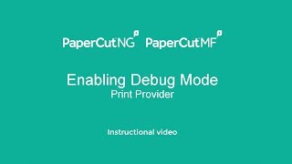 Enabling Debug Mode - Windows Print Provider