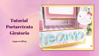 Crea un portarretrato  ✂️#tutorial de #scrapbooking #papercraft  |Creatividad para San Valentín|