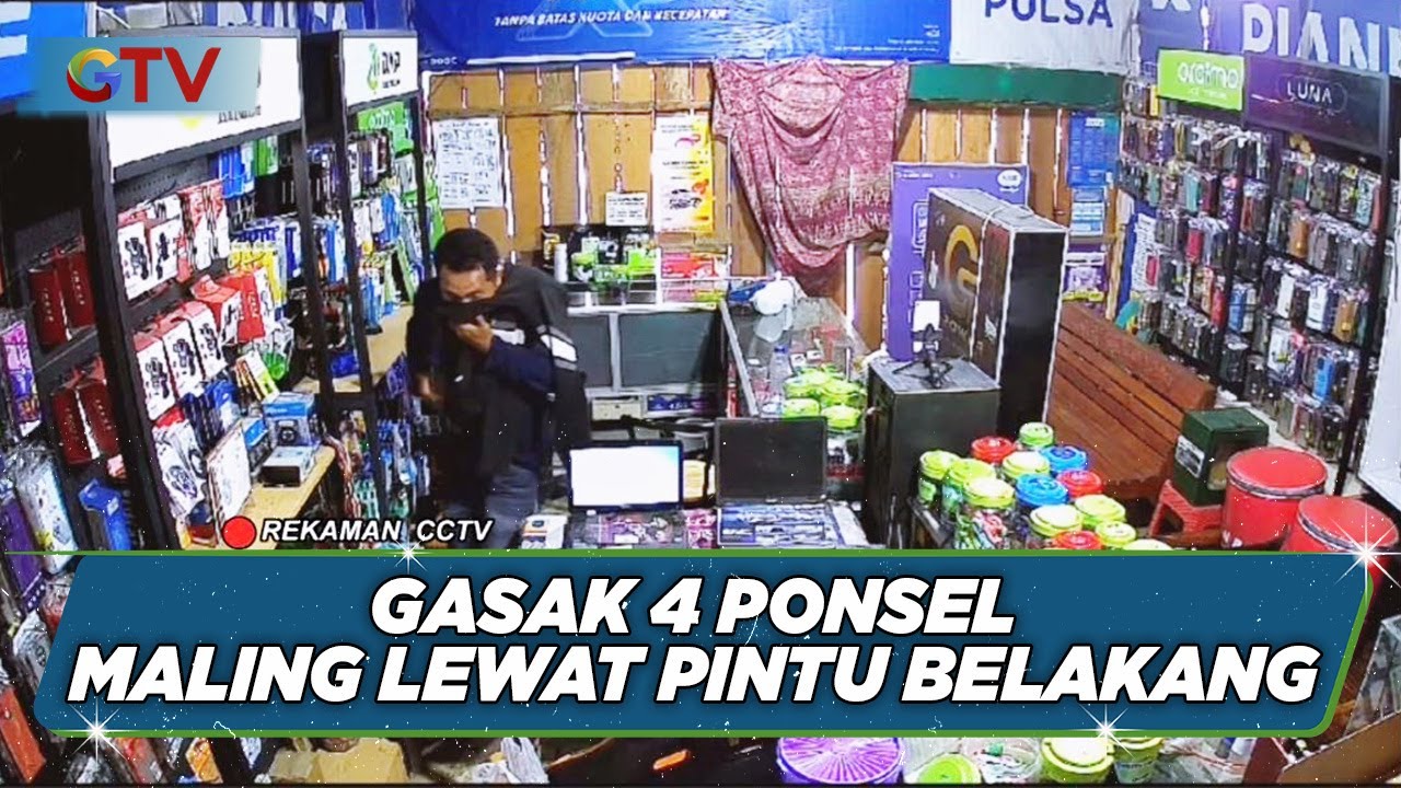 CCTV Rekam Aksi Pria Curi 4 HP Di Toko Ponsel - BIP 31/10 - YouTube