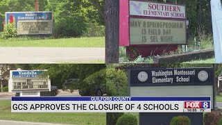 Guilford County Schools approves closure of 4 schools