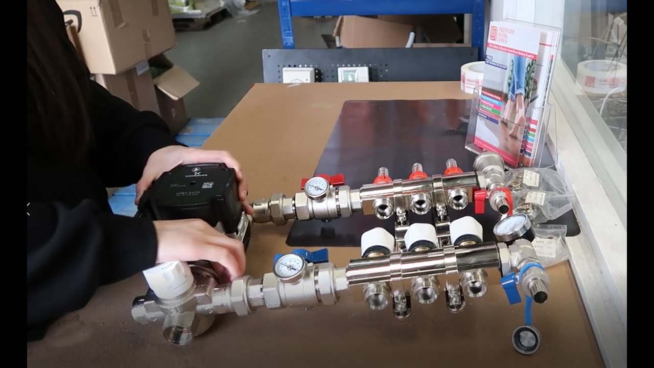 Underfloor Heating Express Manifold Installation Assembly Guide - YouTube