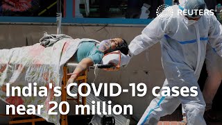 India's COVID-19 cases near 20 million