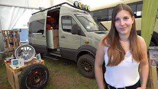 Klaus builds any motorhome into a van and back in 5 minutes. Perfect with airline rails.