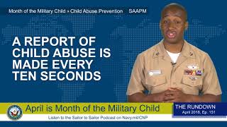 Weekly Wire Review April 2, 2018: Military Child and Child Abuse Prevention Month and SAAPM