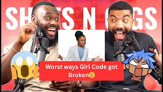 Worst ways Someone has Broken Girl Code😮 #podcast #girls #girlcode #shxtsngigs #shxtsngigsclips