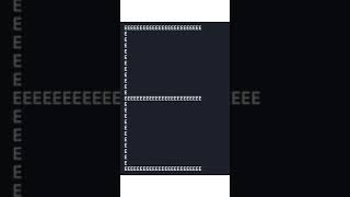 #Shorts🔥 #Java_Pattern_Program👨💻 Print Alphabet ( E ) Using for loop in java language.