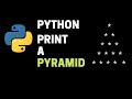 Python program to print a full pyramid pattern using star || Python for beginner
