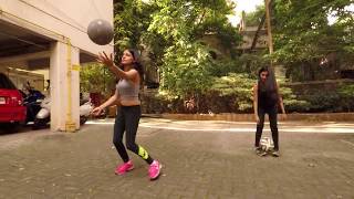 Football Freestyle with Sanika and Mrinmayee!!!!