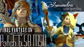 Sina Streamed! Patch 6.58 | MSQ: The Coming Dawn ⌠FFXIV|NA⌡