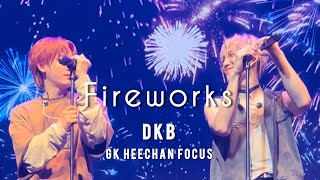 240811 DKB WORLD TOUR 【DARK STRANGE】in TOKYO 2부 Fireworks GK HEECHAN FOCUS