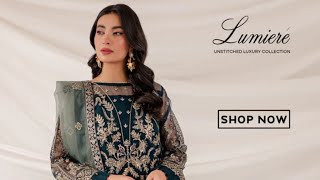 Farasha Lumiere Unstitched Luxury Collection 2023 | Farasha Luxury Formal Unstitched Collection 2023