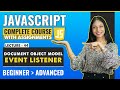 44. Events Listener | Javascript tutorial for beginners | Javascript full course