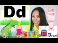 Online learning: lesson 5 (letter Dd) for preschoolers and kindergartens