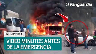 😱📲 DOLOROSAS IMAGÉNES minutos antes del accidente en la Autopista Gran Mariscal en Venezuela