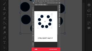 Duplicate objects around a circle Photoshop tutorial #shorts
