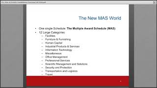 Multiple Awards Schedule Consolidation Overview