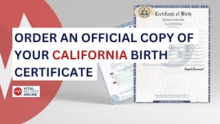 Order a Copy of Your California Birth Certificate From Home - Vital Records Online