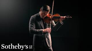 Exclusive Performance: Bach's Partita No. 2 in D Minor on 300-Year-Old Stradivarius | Sotheby's