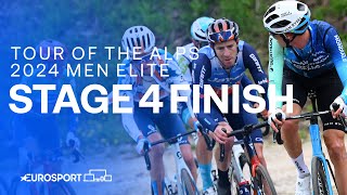 MONSTER PERFORMANCE 🤯 | Tour of the Alps Stage 4 Race Finish | Eurosport Cycling