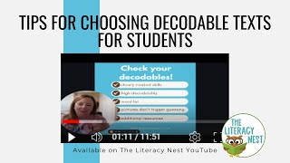 Tips for Choosing Decodable Texts for Students | Emily Gibbons | The Literacy Nest