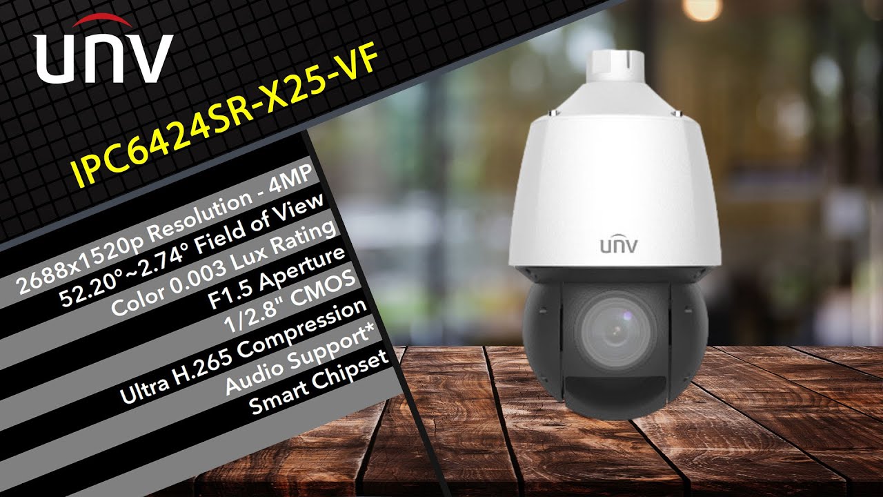 Uniview IPC6424SR-X25-VF Pan Tilt Zoom (PTZ) IP Camera - YouTube