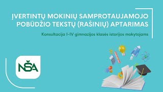 II konsultacija I-IV gimnazijos klasės istorijos mokytojams